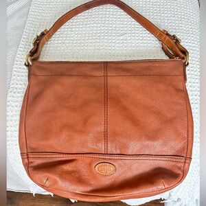 Fossil Women's Tan Leather Shoulder Bag
